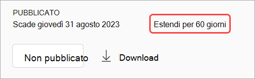 Screenshot che mostra come annullare la pubblicazione di una registrazione di un webinar