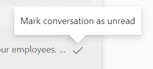 Contrassegnare un messaggio come da leggere nella posta in arrivo Engage