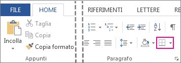 Pulsante Bordi