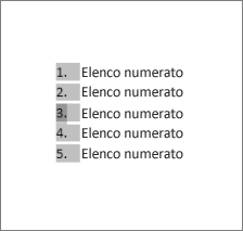 Numeri selezionati