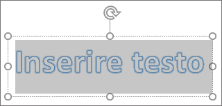 Testo segnaposto WordArt