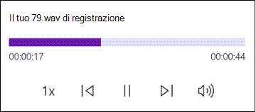Riproduzione audio