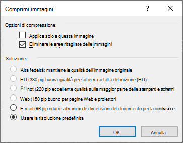 Screenshot di Comprimi immagini