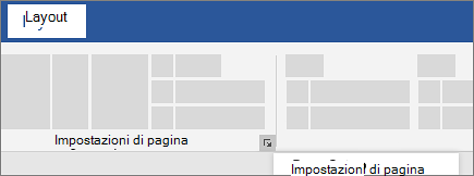 Impostazioni di pagina