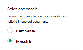 Seleziona voce
