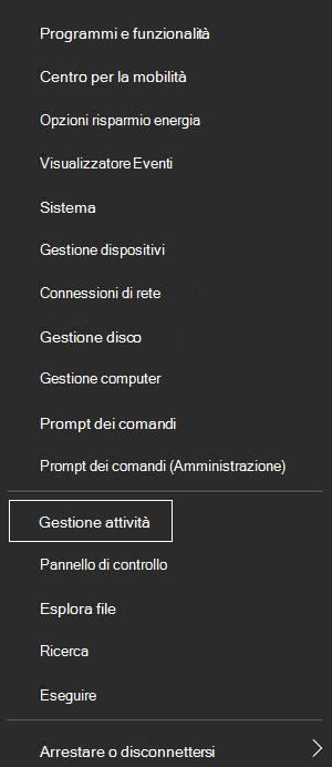 Gestione attività