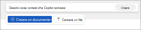 Pulsante Crea documento vuoto in Word per il web.