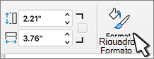 Pulsante Formato riquadro selezionato