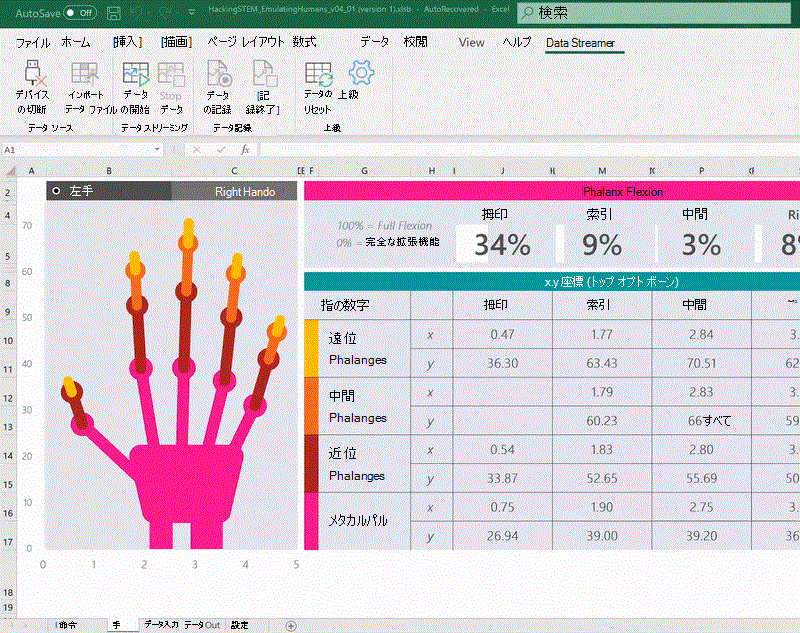 Data Streamer アドインを使用しているときにデータを保存する方法