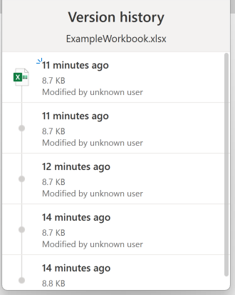 Excel のバージョンの一覧