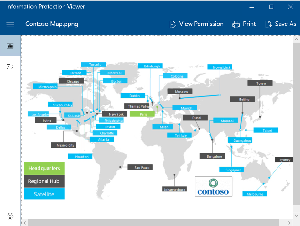 Microsoft Purview Information Protection ビューアー