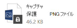 保護されたファイルのアイコンの変更
