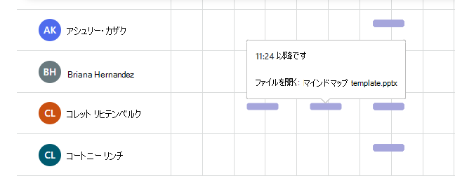 学生を示すスクリーンショット。