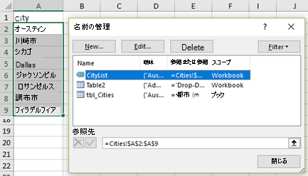 名前の管理