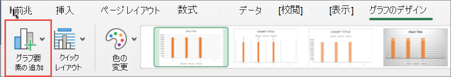 Mac グラフ要素の追加