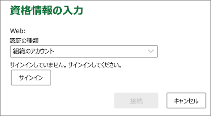 Mac での SharePoint 資格情報プロンプト