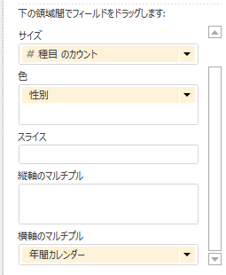 Power View フィールドから Power View の視覚エフェクトを変更する