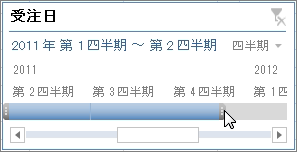 期間選択ハンドル