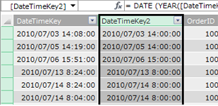 DateTimeKey 列