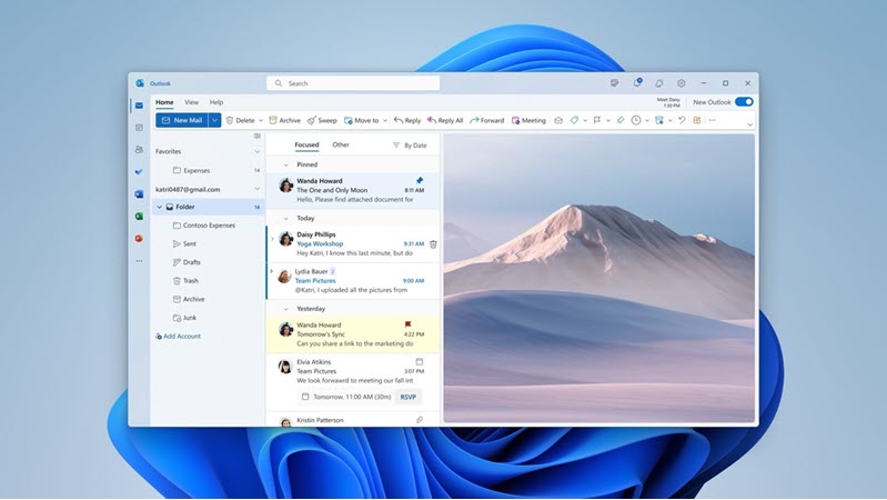 Windows 用の新しい Outlook