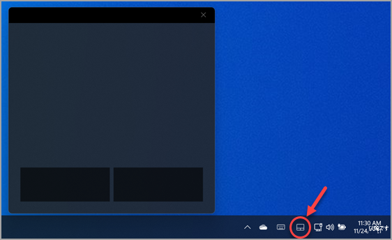 Windows 11で仮想タッチパッドをアクティブにする方法。
