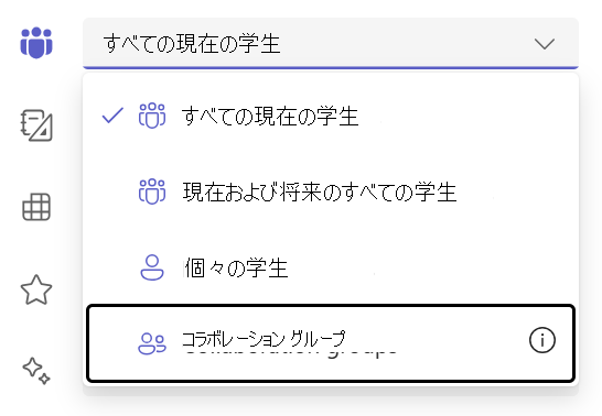 学生のグループ