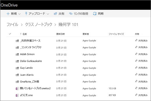 開いているノートブックのスクリーンショット。