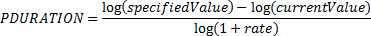 PDURATION 数式