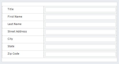 連絡先情報フィールドを含む既定の SharePoint リスト フォーム