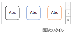 [図形のスタイル] グループ