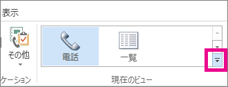 [ホーム] タブの [現在のビュー] グループ