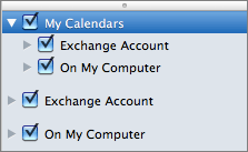 Outlook 2016 Mac の [個人用の予定表] グループ