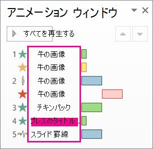 オブジェクトごとに分かりやすい名前を付ける