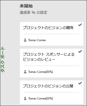 未開始のタスク