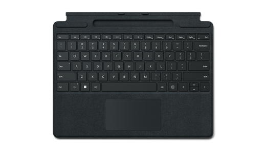 黒の Surface Pro Signature キーボード