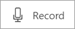 Flashing button in Sway audio that indicates recording.