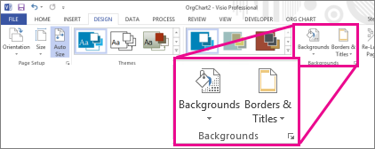 Visio の背景グル―プ