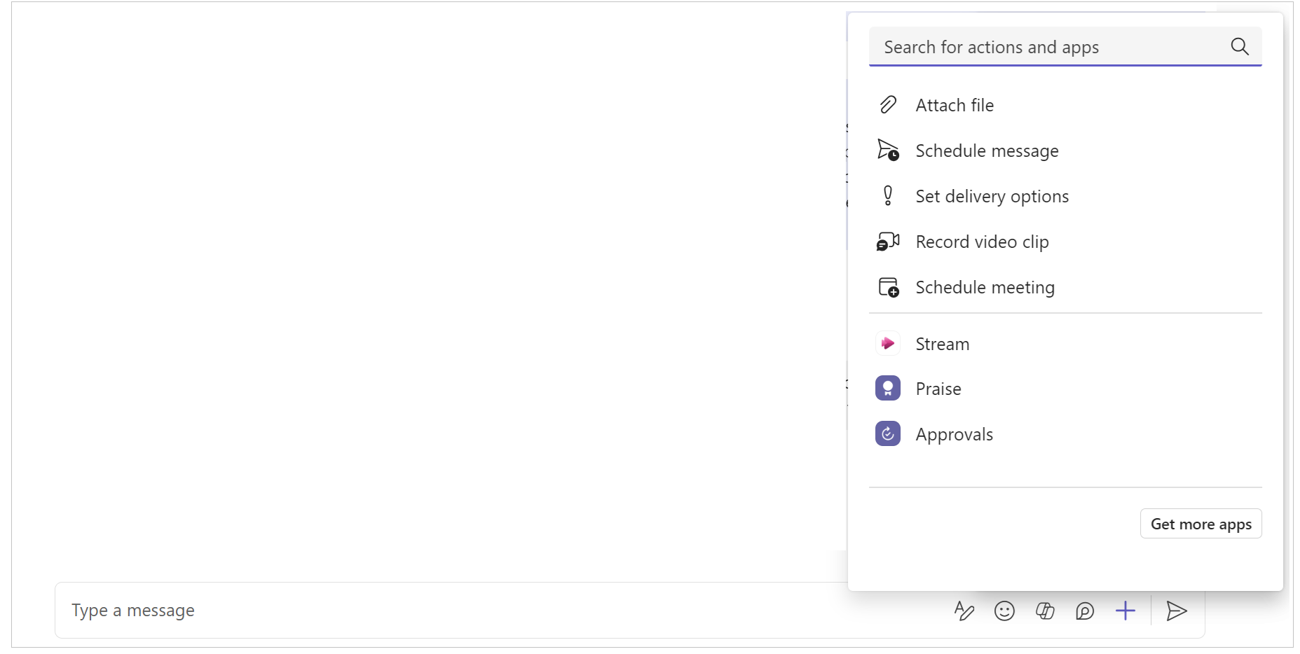 Finding Praise feature in Teams