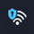 Wi-Fi 経由で VPN に接続すると、Wi-Fi アイコンに小さな青い VPN シールドが表示されます。