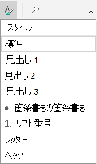 段落スタイル