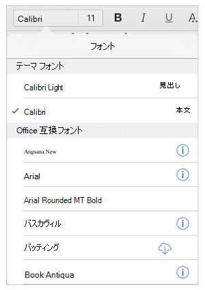 フォント オプション