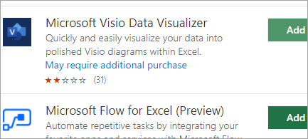 웹의 Office 스토어에서 추가 기능 가져오기