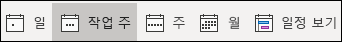 일정 보기 변경