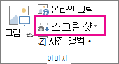 작은 스크린샷 단추