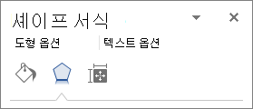 도형 서식 창의 효과 탭