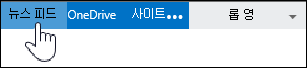뉴스 피드 옵션