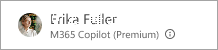 M365 Premium을 보여 주는 레이블의 스크린샷