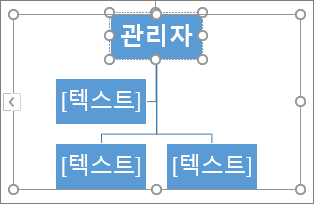 SmartArt 그래픽의 상자에 입력