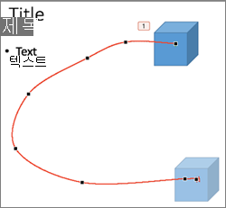 점 편집 모드의 사용자 지정 경로 애니메이션