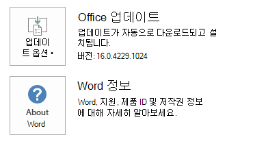 Word 클릭하여 실행하기 위한 스크린샷